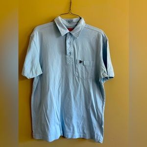 Men’s light blue polo- Size M